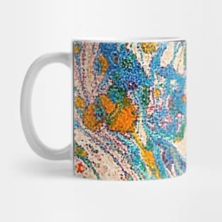 Abstract marble texture fluid art design Mug